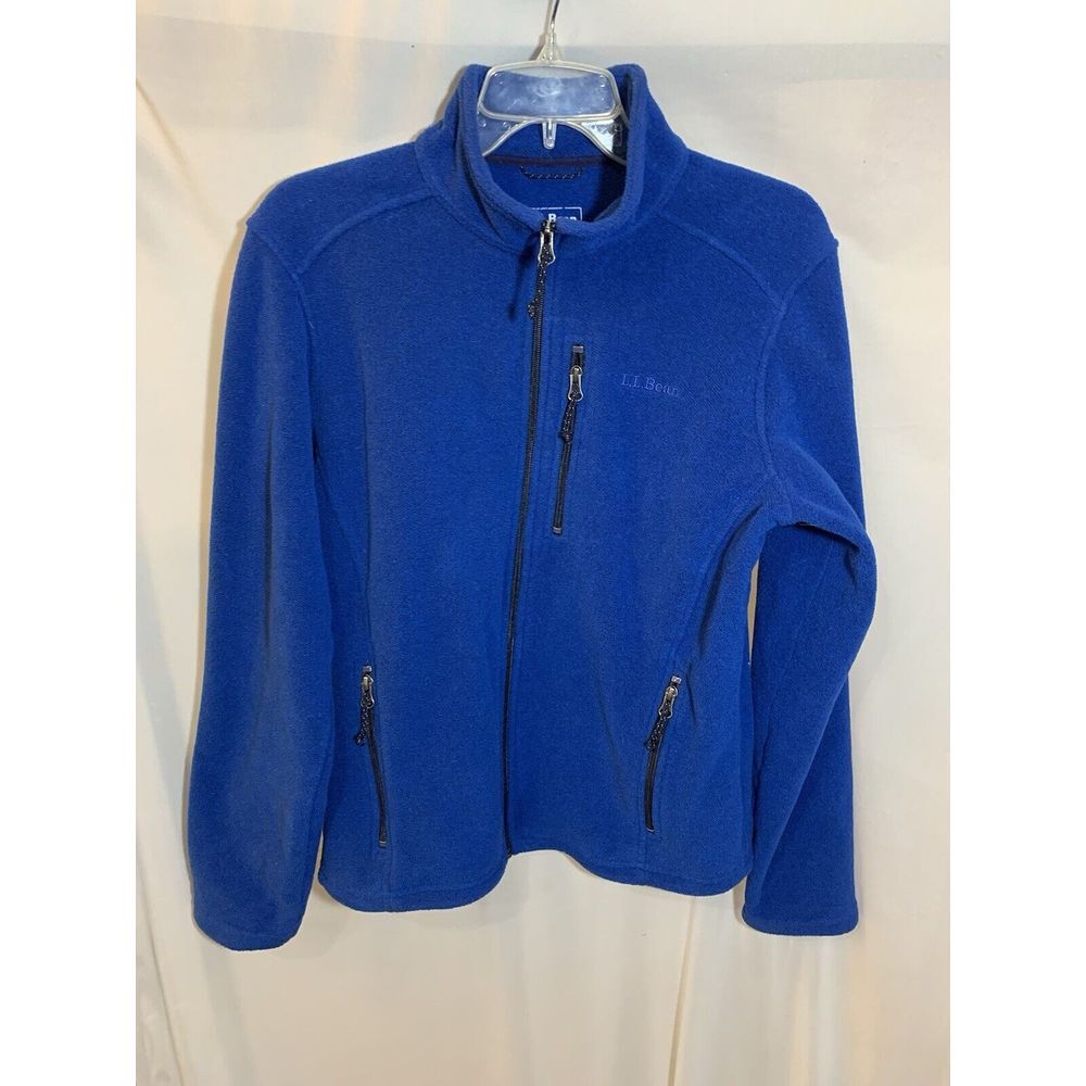 Mens Small REG  Blue Polartech L.L.‎ Bean Fleece Zip Up Sweater Jacket